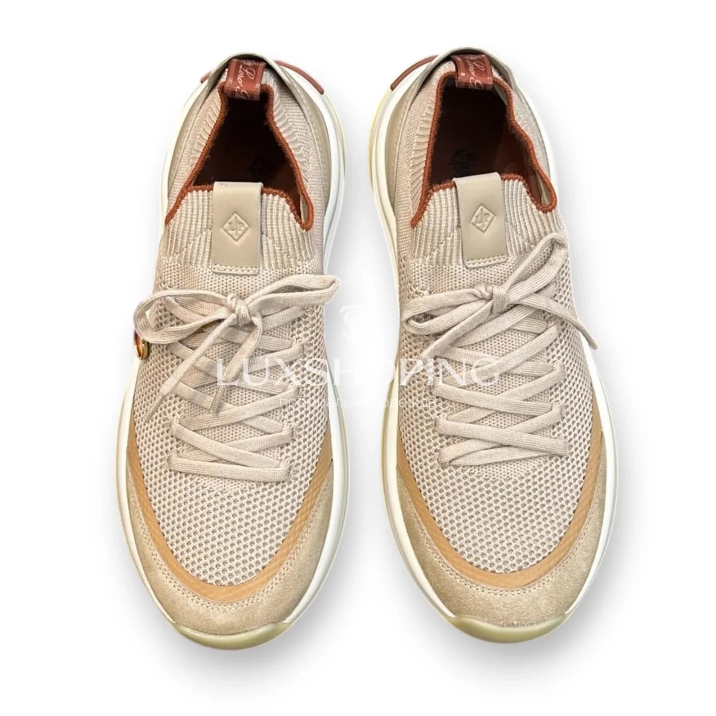 Бежевые кроссовки Loro Piana 410 Walk Wish