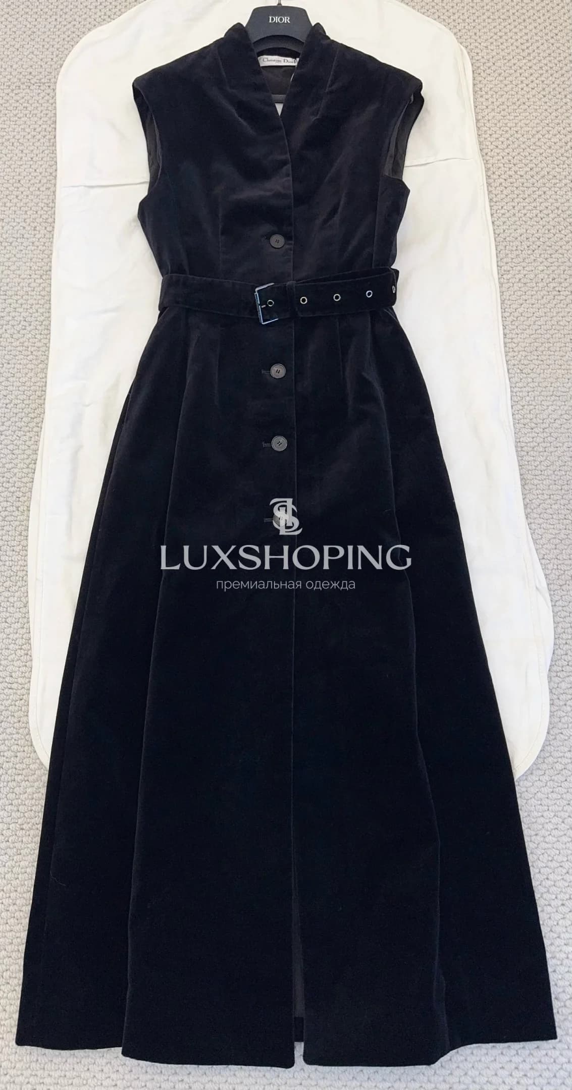 Платье-жилет Dior из бархата - фото 3