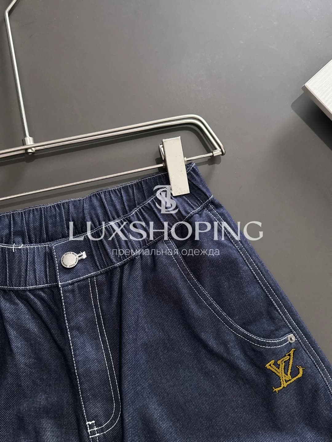 Мужские джинсовые шорты LV s20 - фото 3