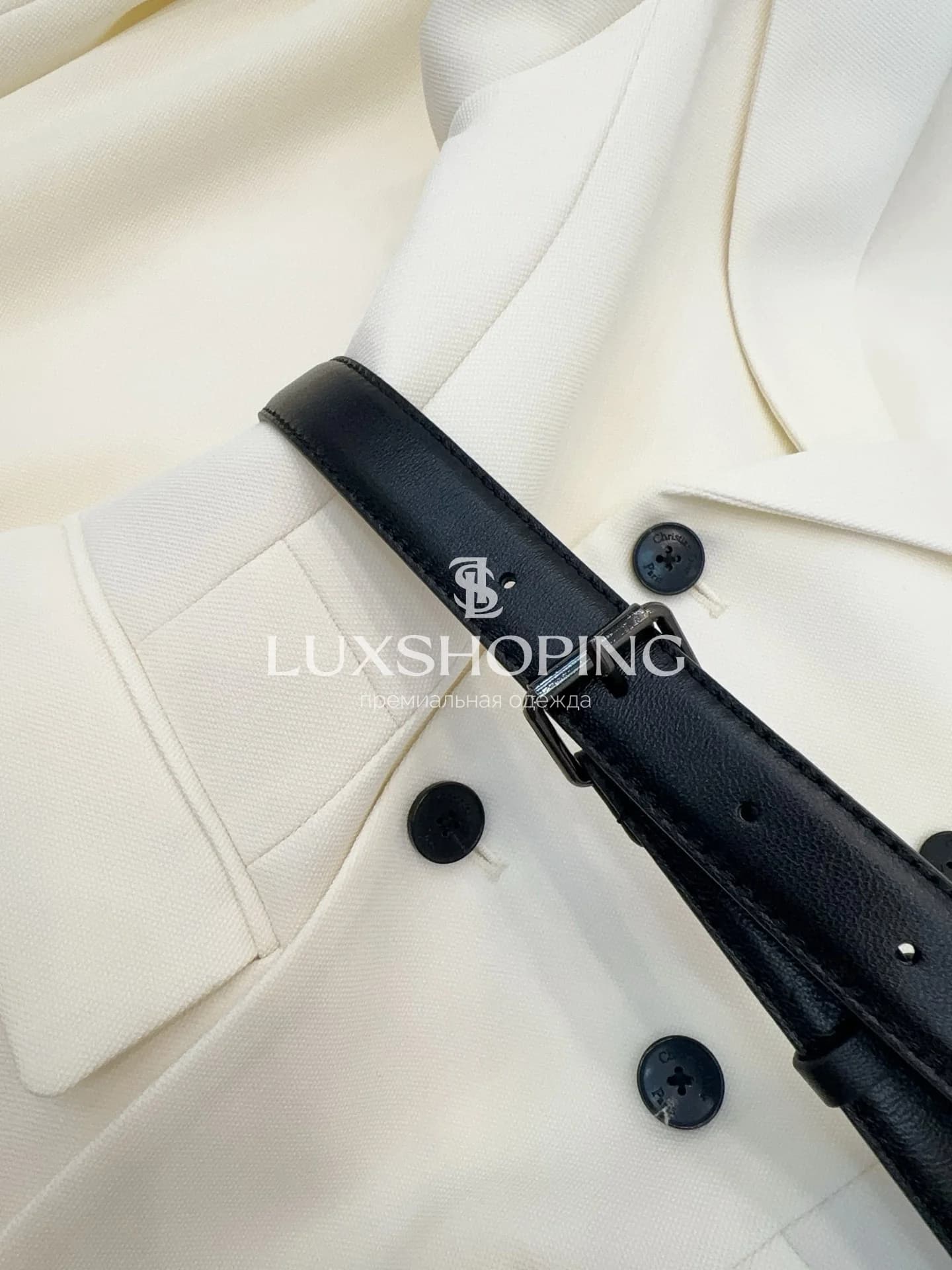 Костюм Dior 2025 – Лимитированная подиумная модель с асимметричным жакетом - фото 6