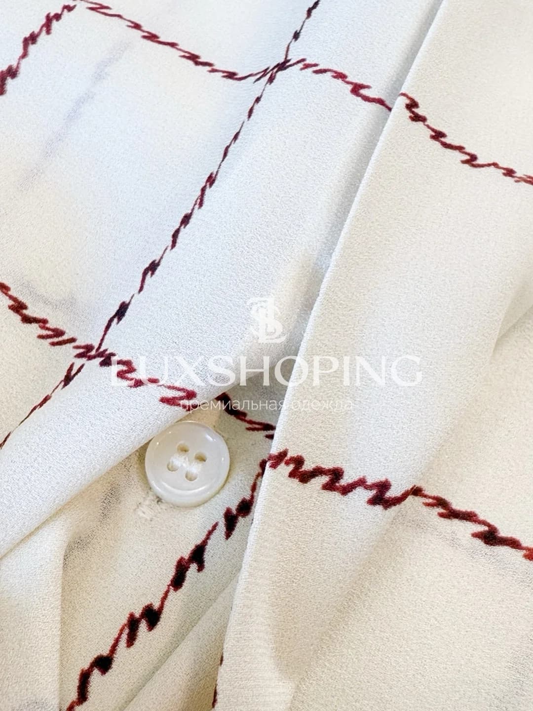 Loro Piana комплект из блузы и юбки из 100% шелка с геометрическим принтом - фото 9