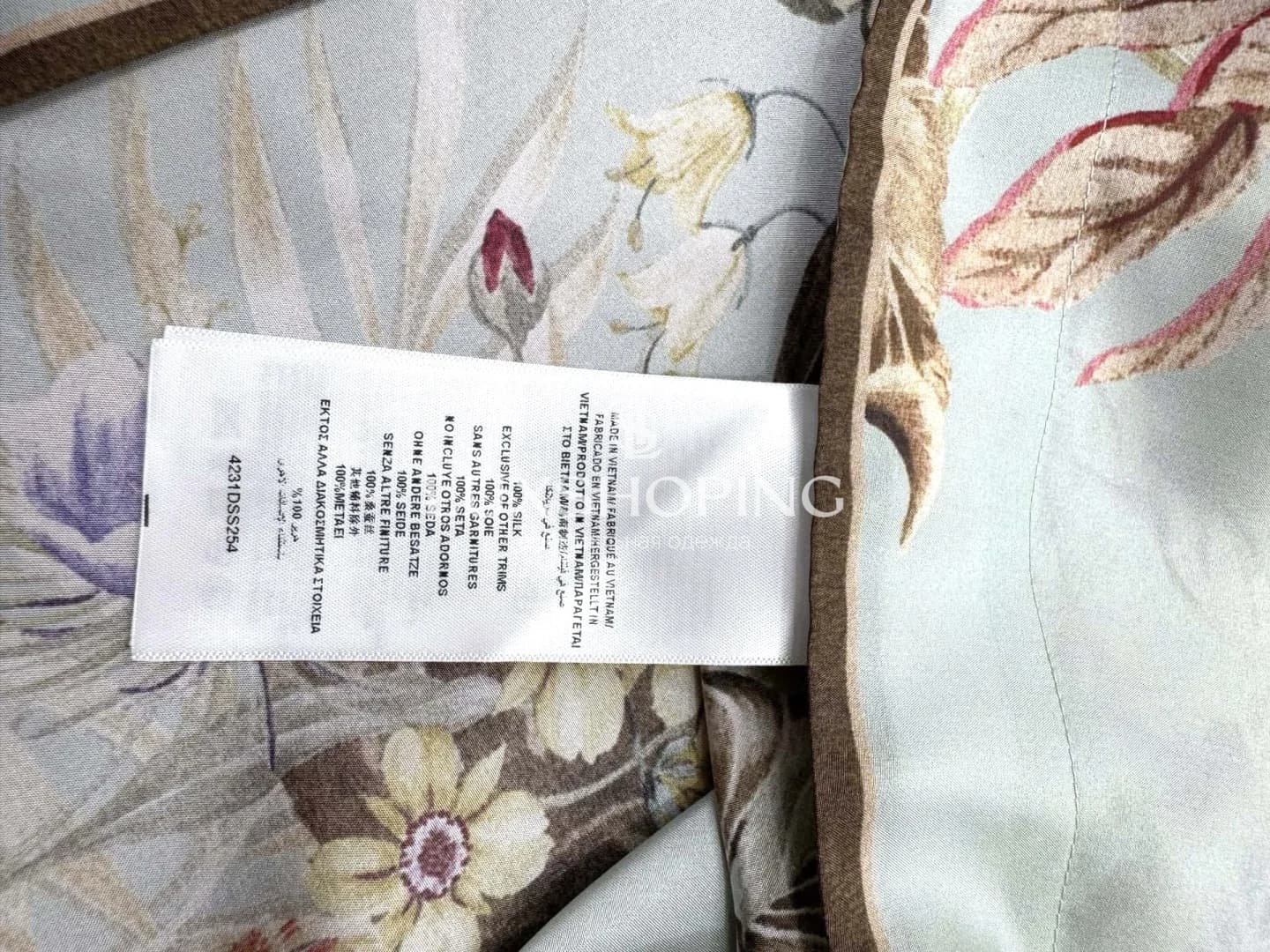 Zimmermann Платье-туника из шелка Coco в цвете Sage Multi Floral - фото 6