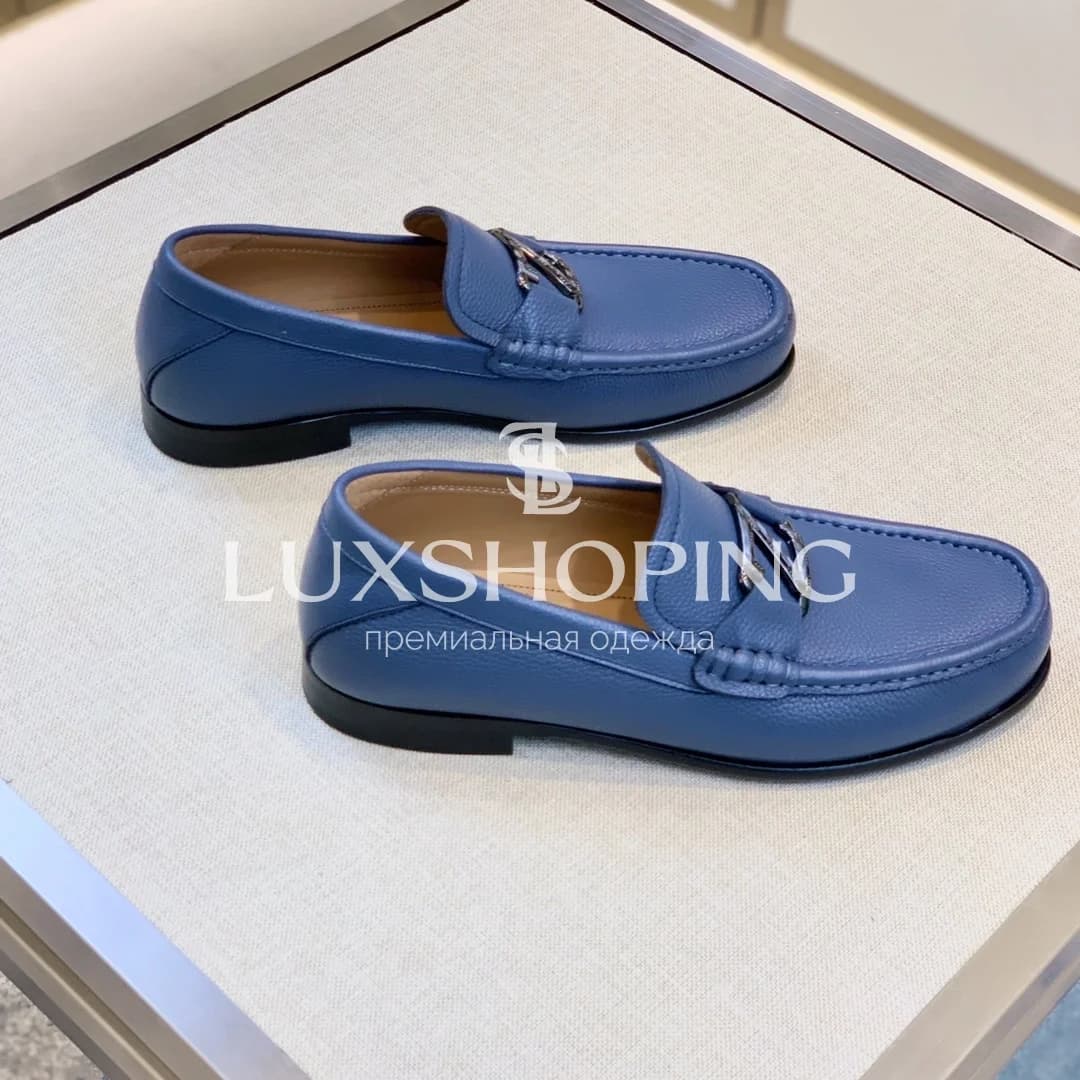 Синие мокасины Zegna - фото 5