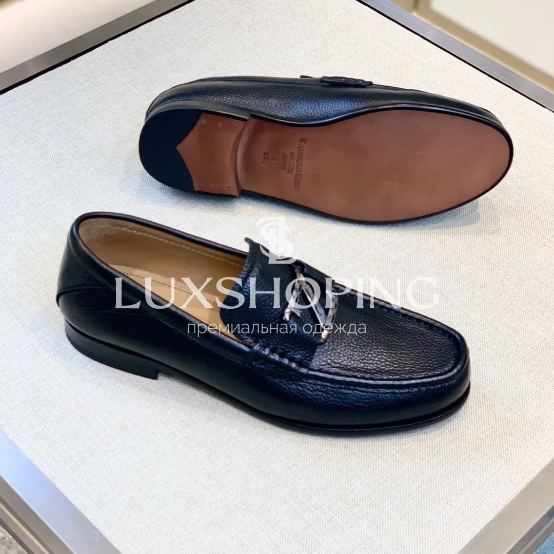 Черные мокасины Zegna - фото 4