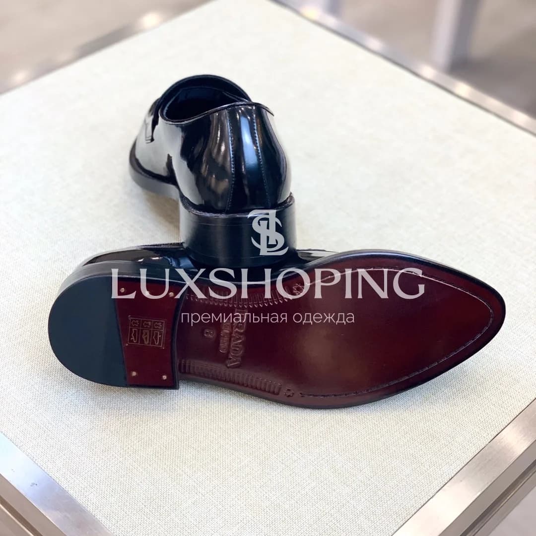 Чёрные туфли Prada лаковые - фото 5