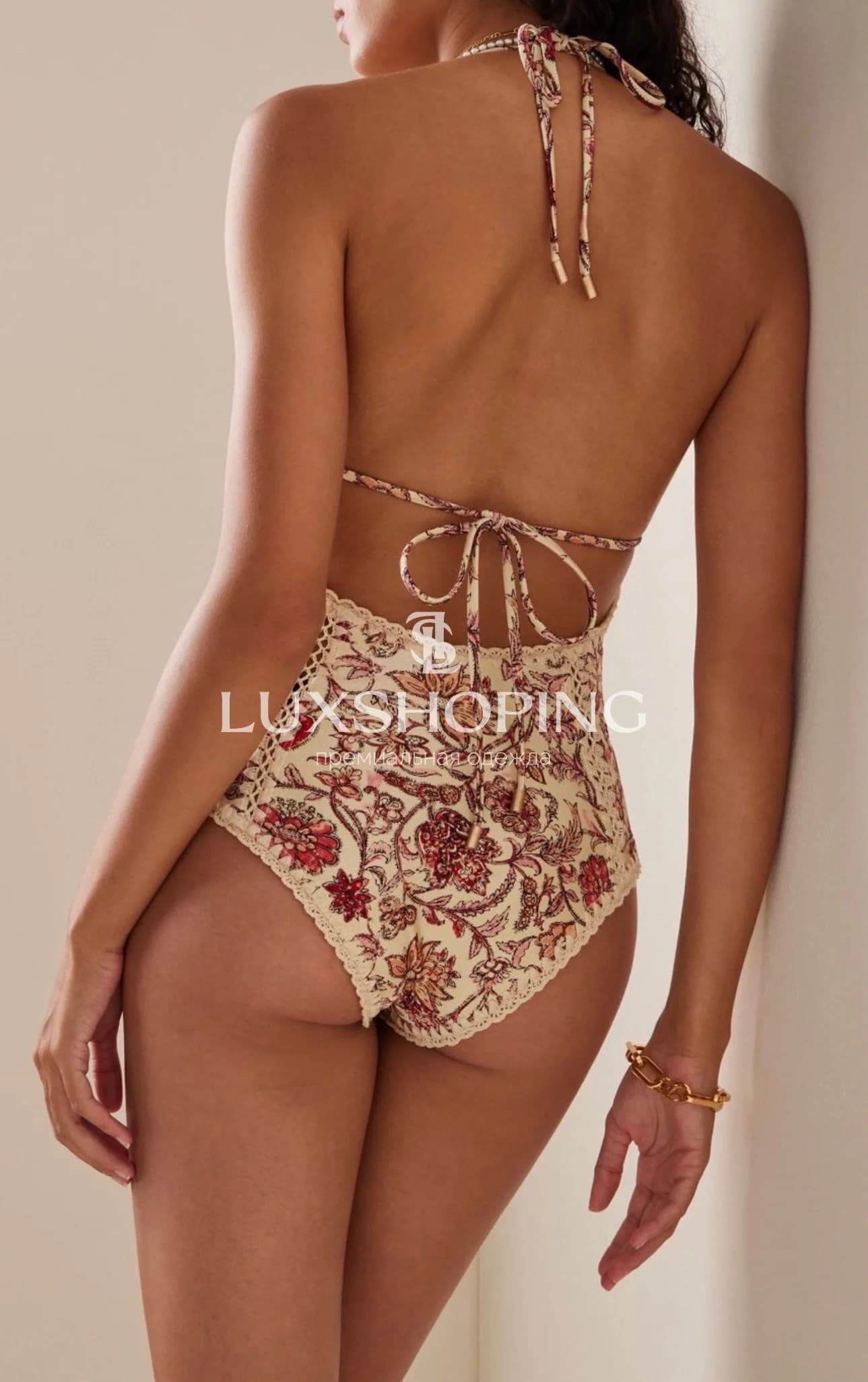 Zimmermann - купальник Vitali Keyhole Crochet One-Piece - фото 2