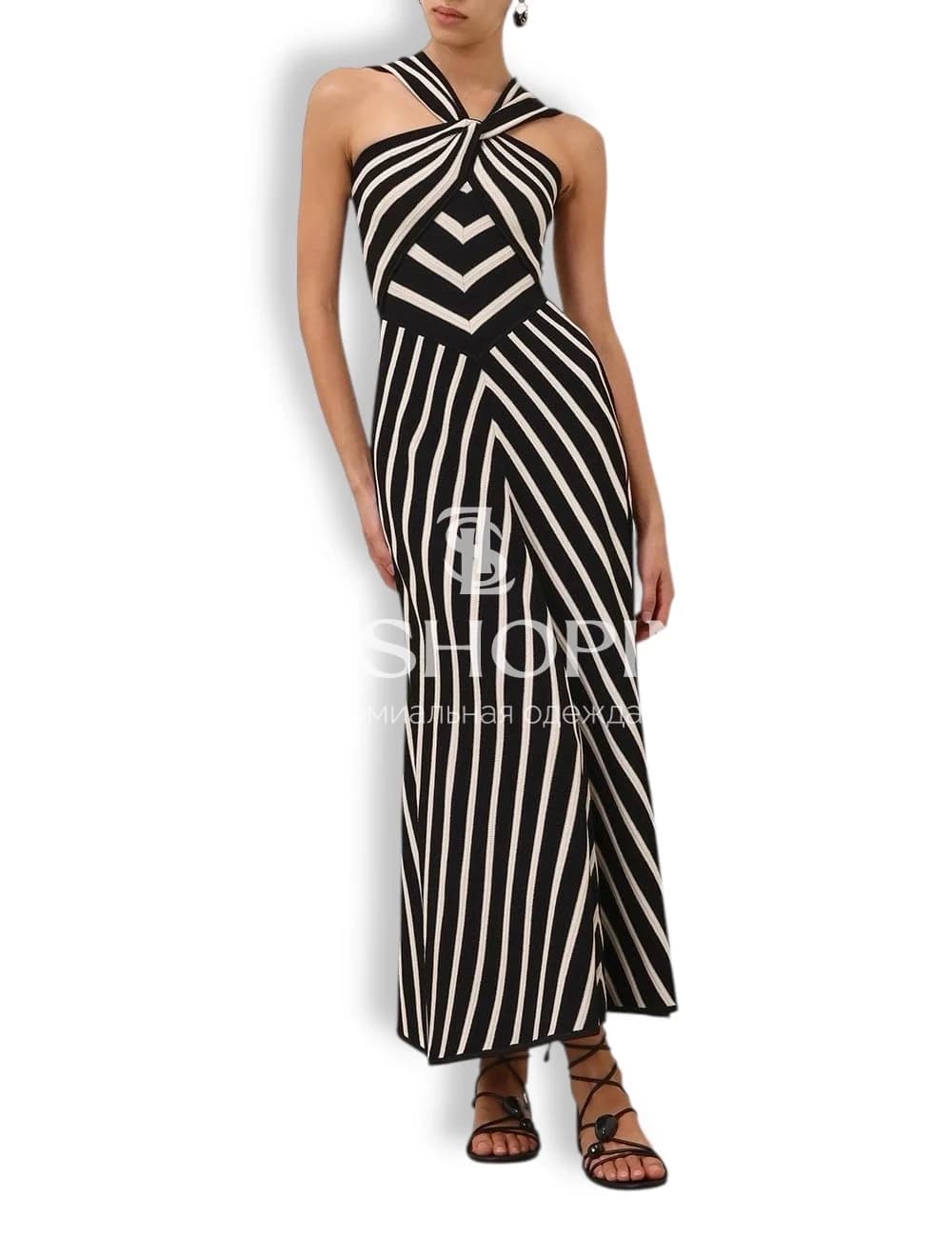 Платье Zimmermann Illuminate Halter Dress