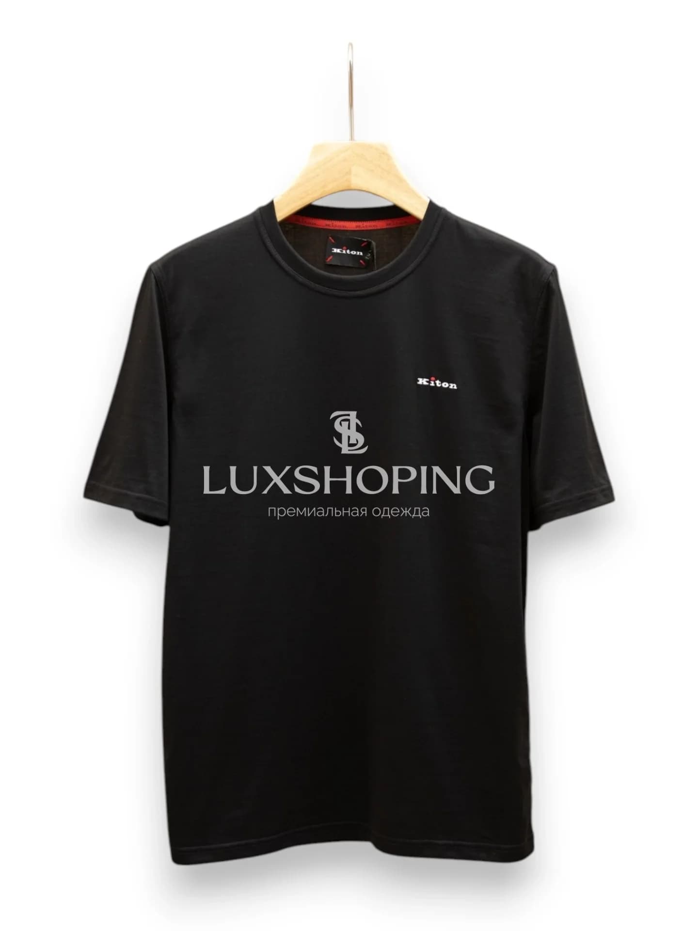 Футболка Kiton 2025/SS Чёрная Ночь