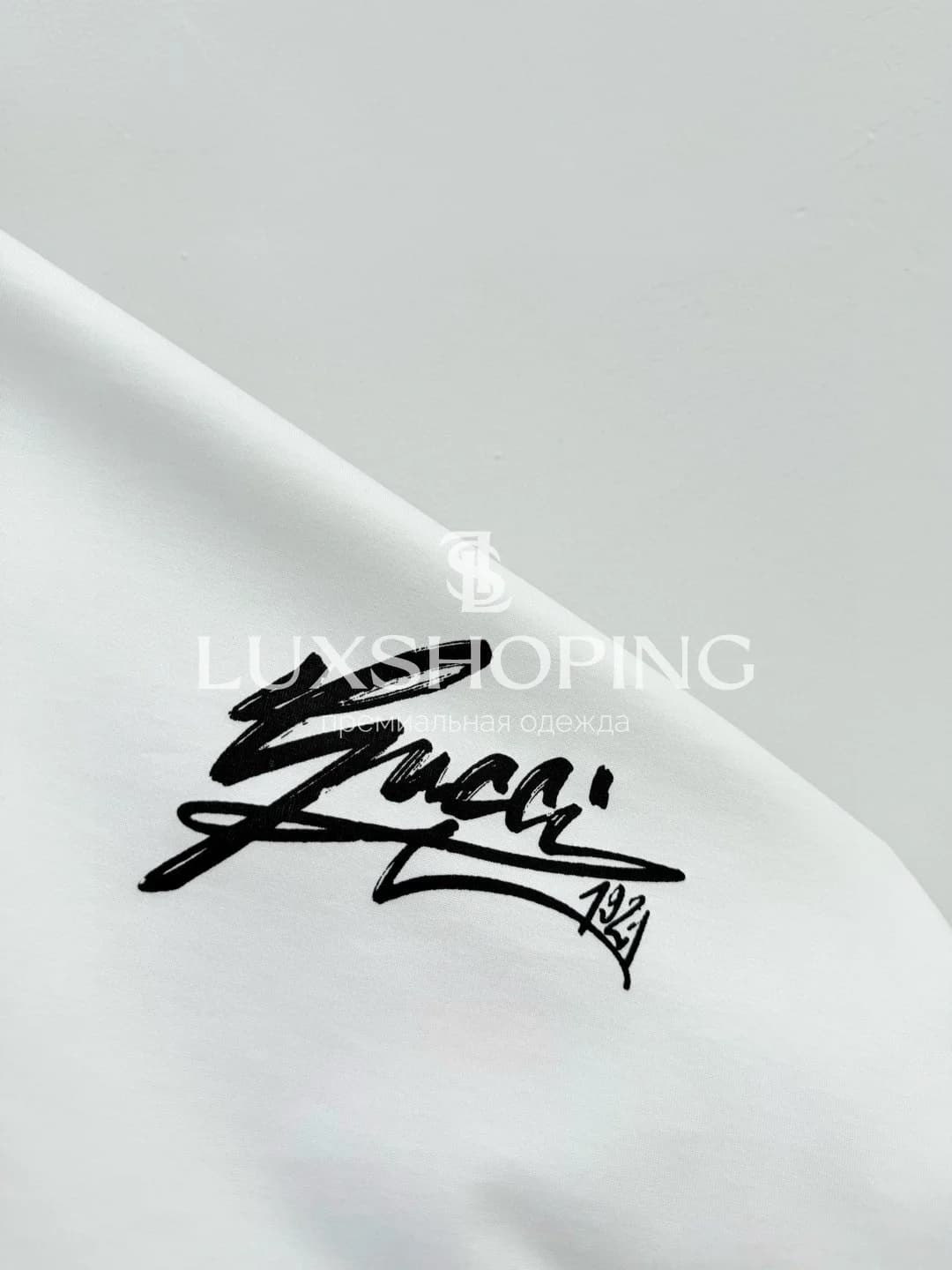 Футболка Gucci Белый Холст Итальянской Истории - фото 3