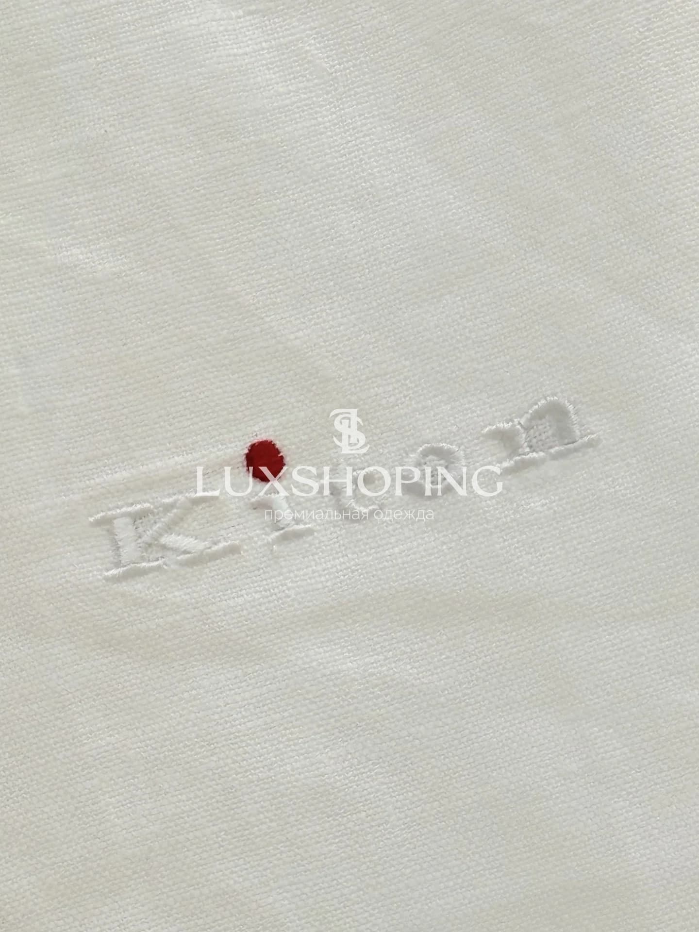 Рубашка Kiton Белый Лён Неаполя - фото 2