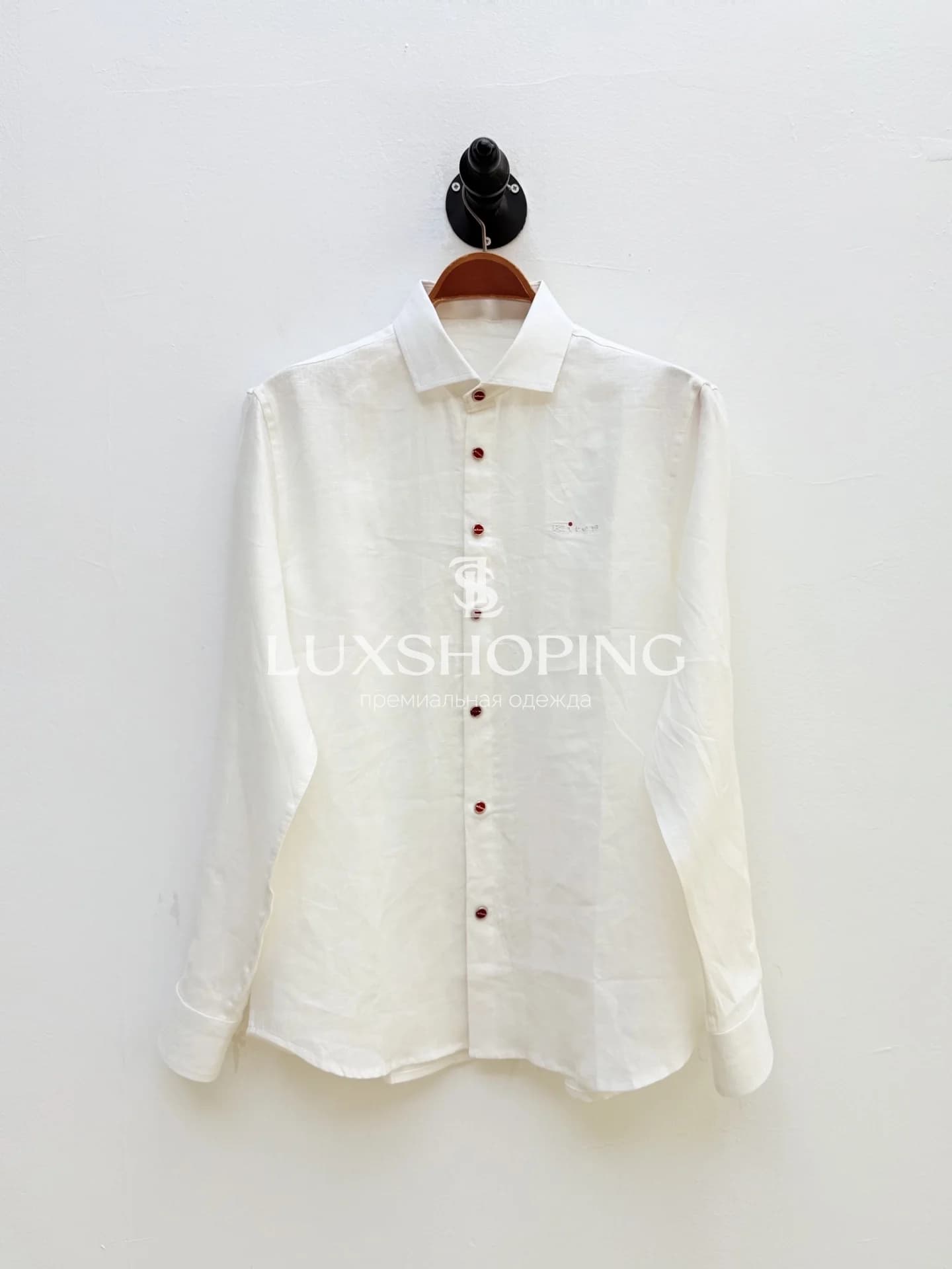 Рубашка Kiton Белый Лён Неаполя - фото 7