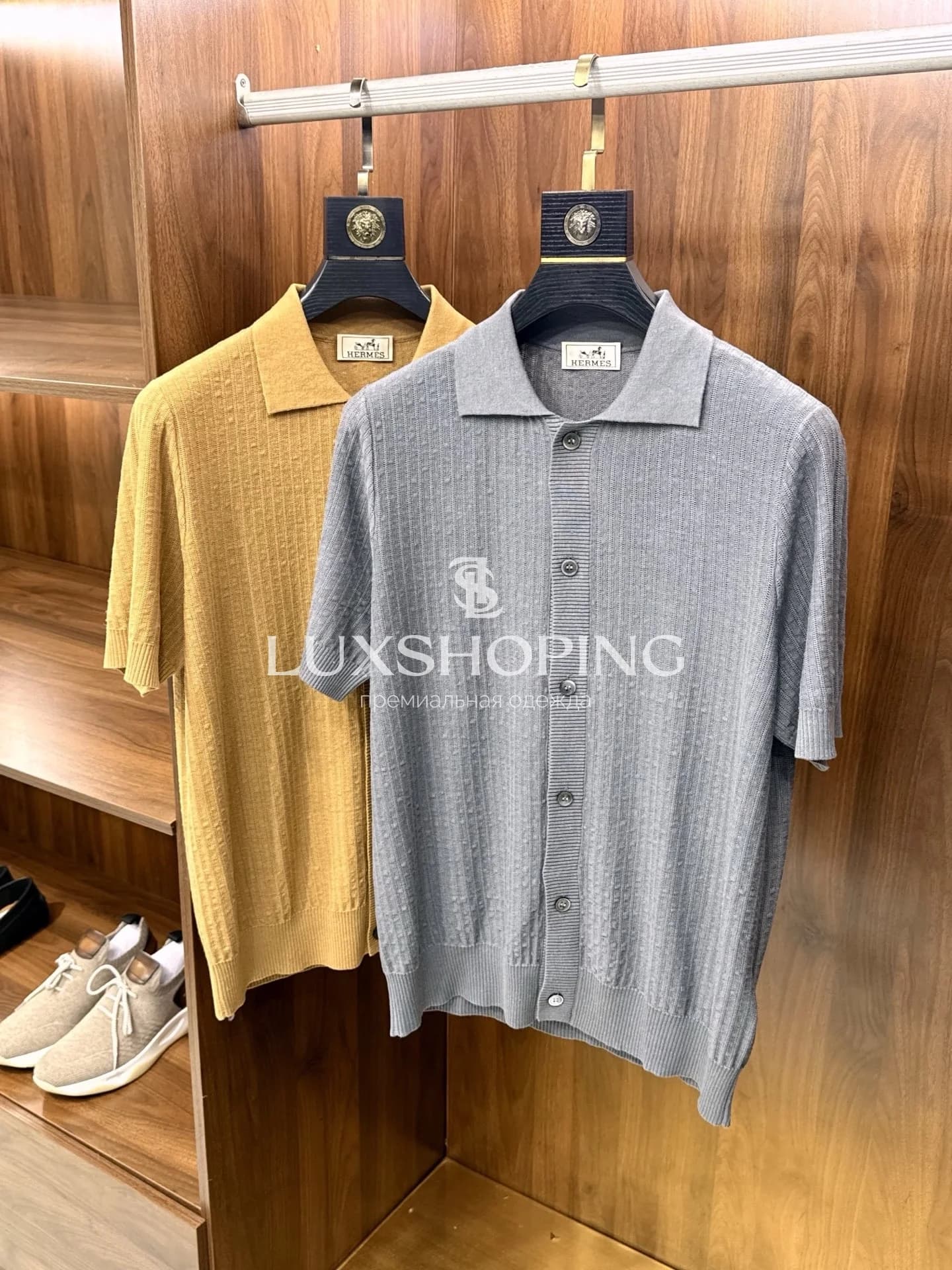 Кардиган Hermes Серый Лён и Шёлк - фото 2