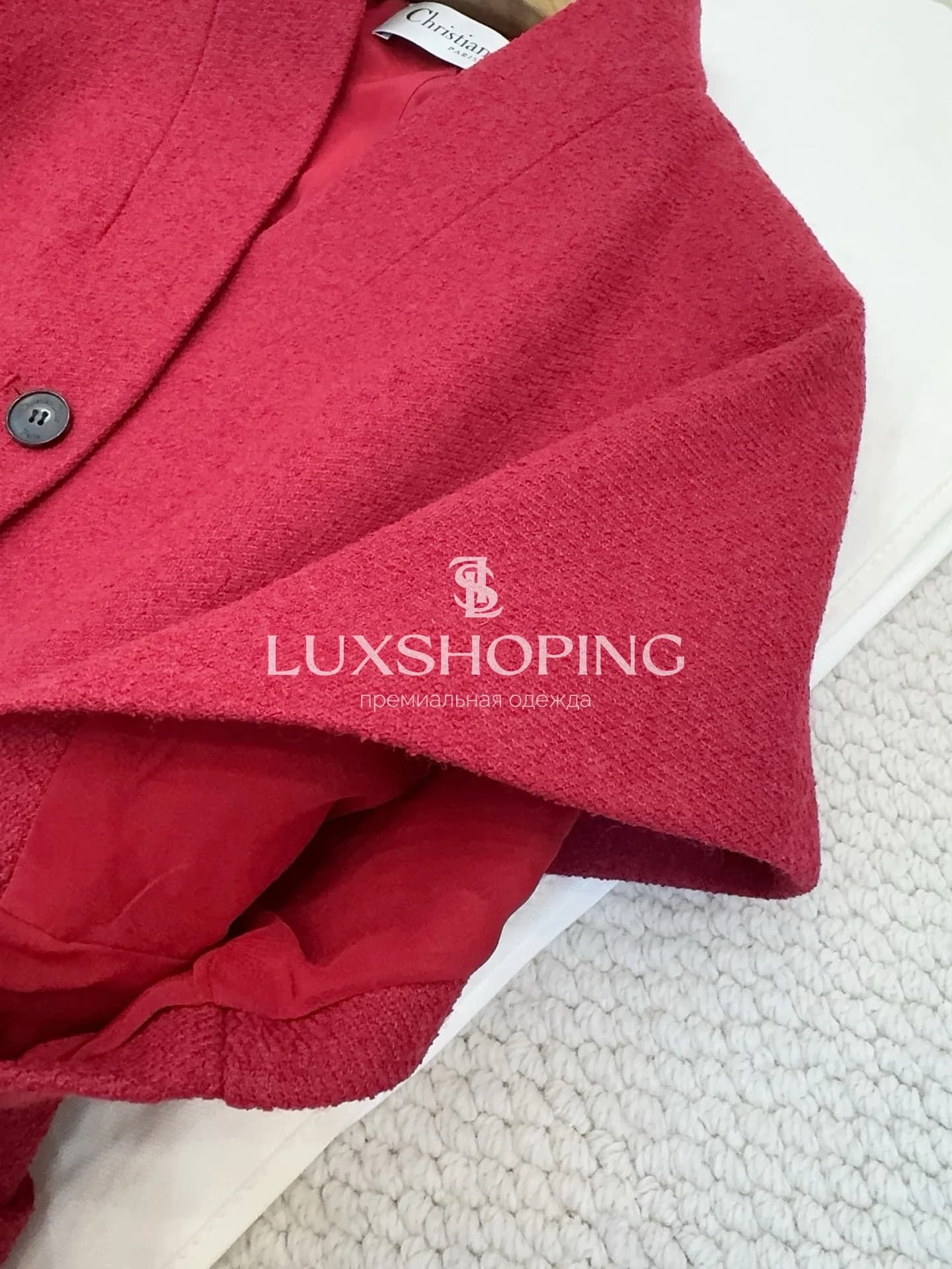 Dior — Комплект с жакетом и юбкой из шерстяной ткани - фото 8