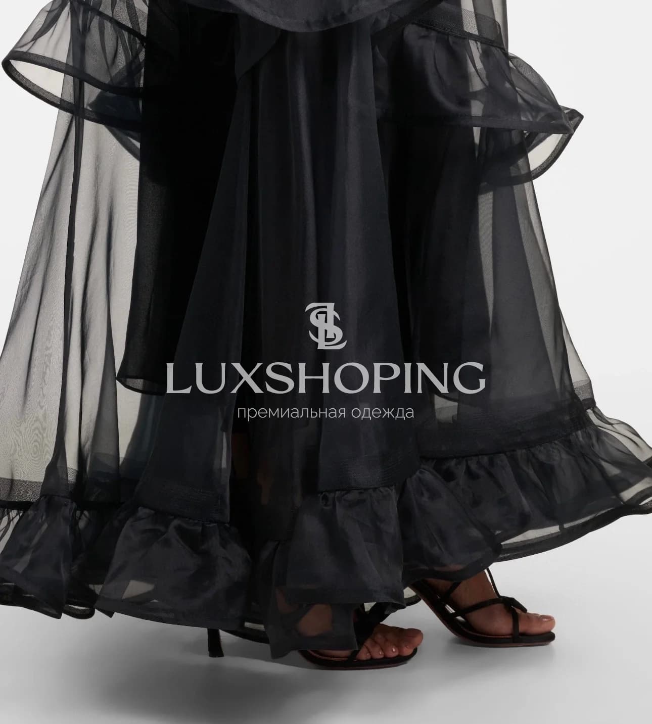 Zimmermann — Черное Платье Crush Embellished Maxi Dress - фото 4