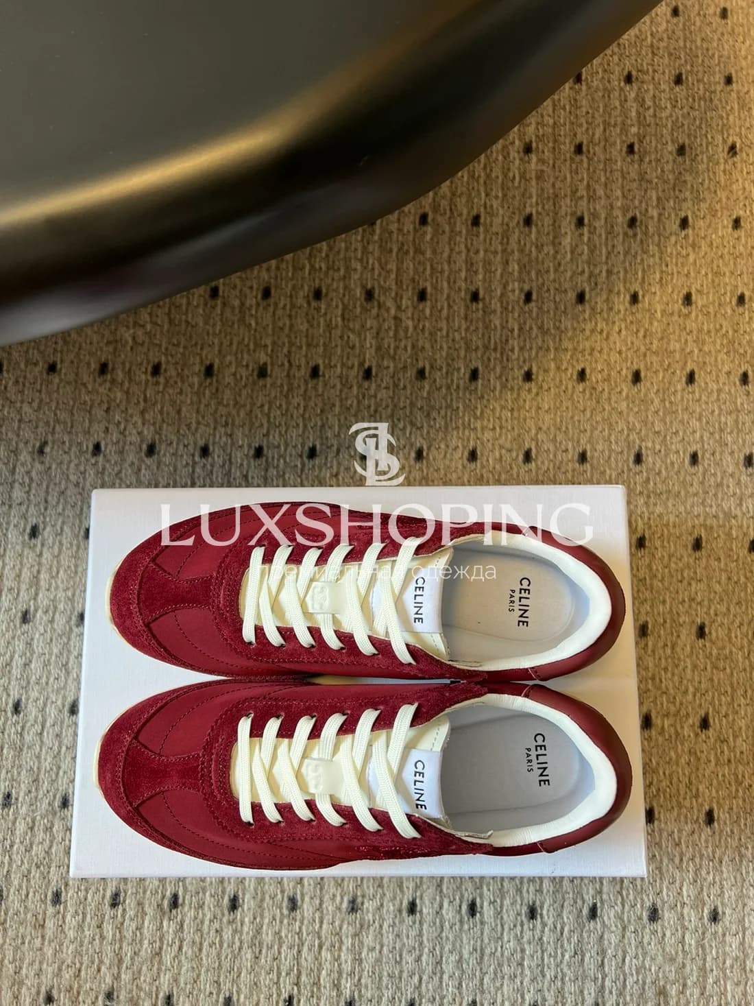 Кроссовки loewe красные l1 - фото 3