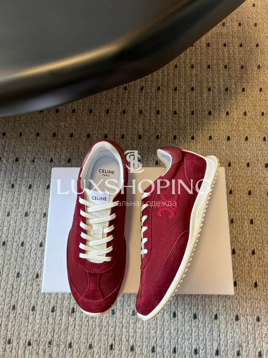 Кроссовки loewe красные l1 - фото 5