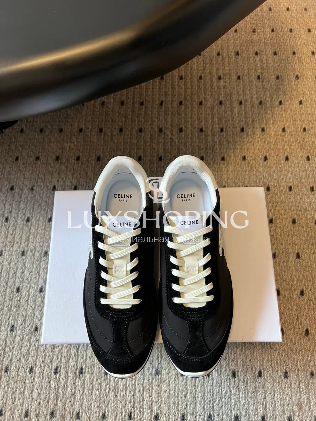 Кроссовки loewe черные l2 - фото 2