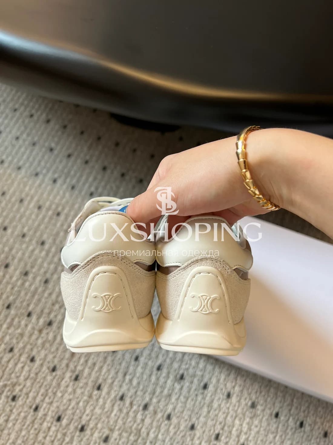 Кроссовки loewe бежевые l4 - фото 7