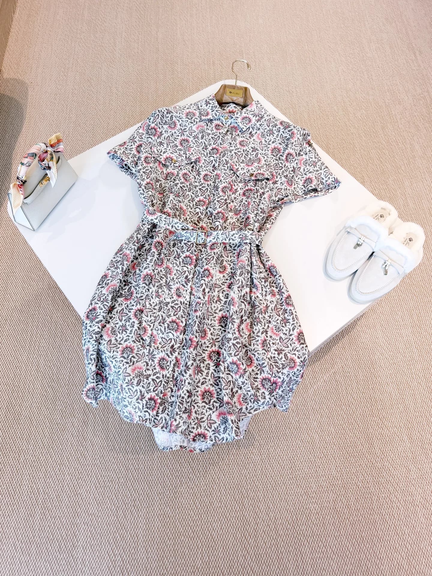 Платье Loro Piana 25S Идрис Цветущий Холст Сан Николо - фото 11