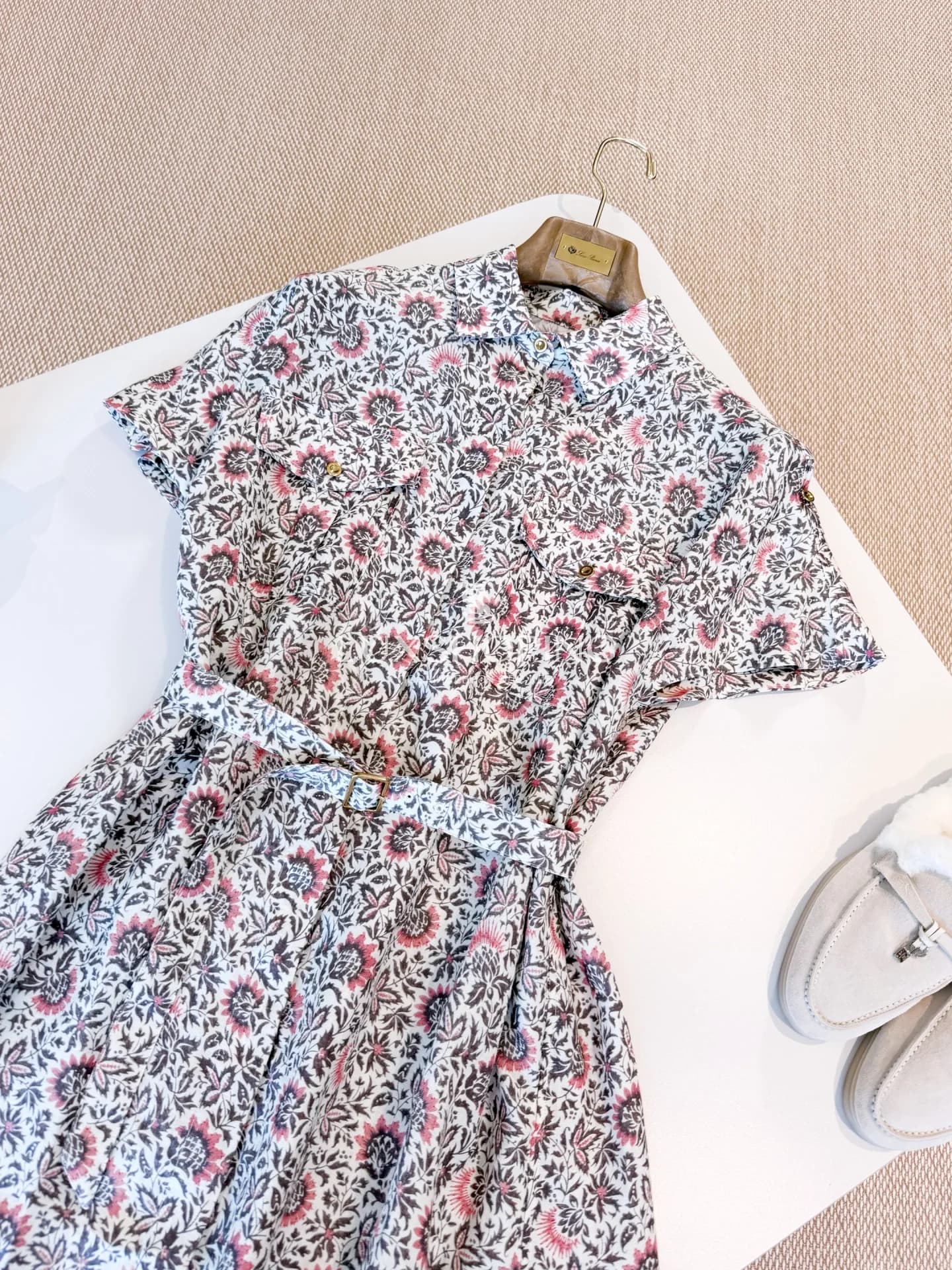 Платье Loro Piana 25S Идрис Цветущий Холст Сан Николо - фото 12