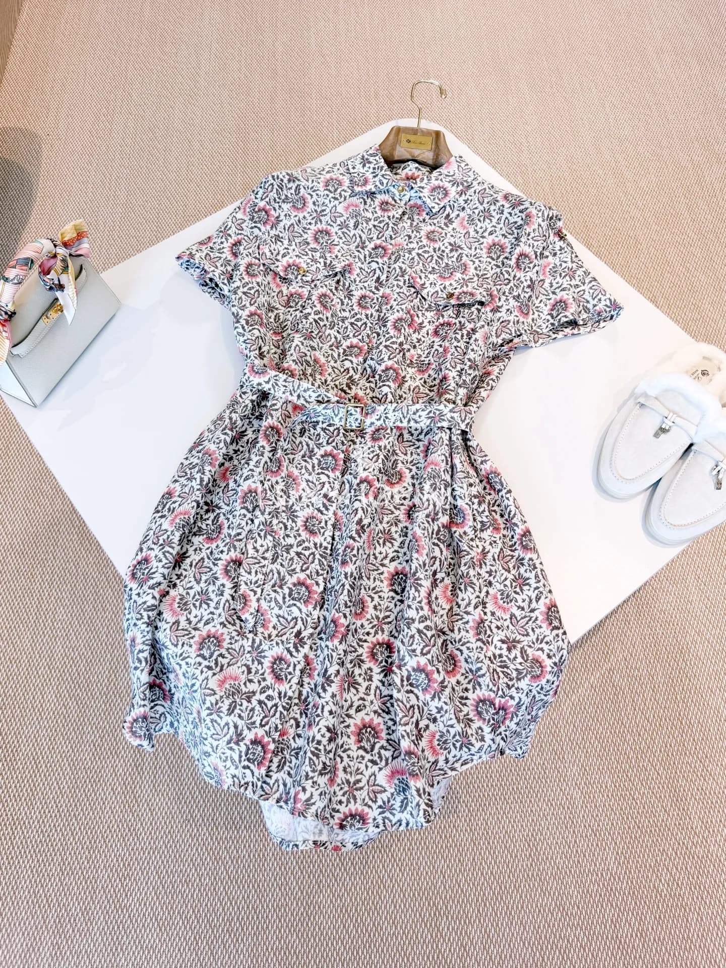 Платье Loro Piana 25S Идрис Цветущий Холст Сан Николо - фото 13