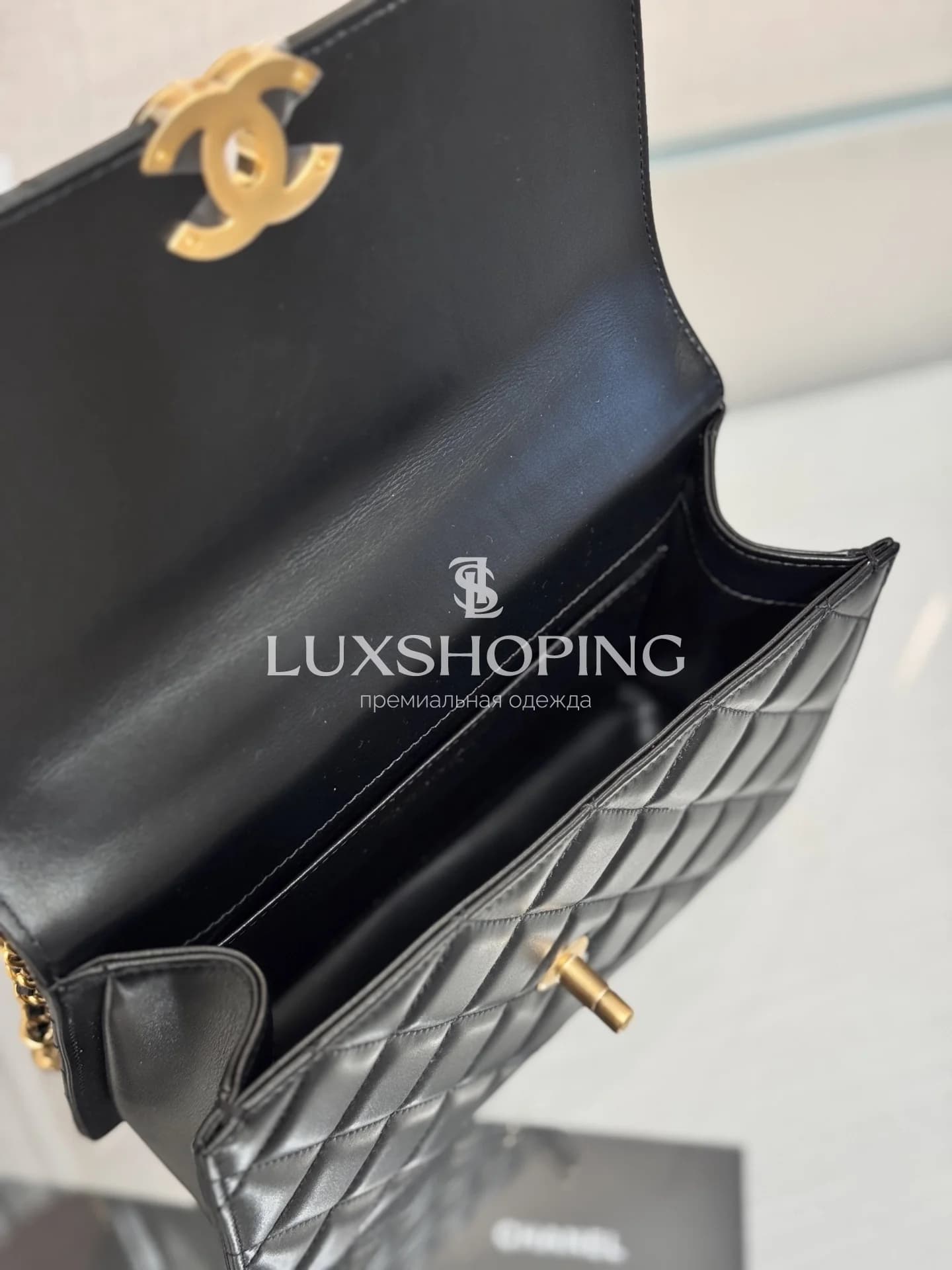 Сумка Chanel 24C Double Gold Pearl - фото 13