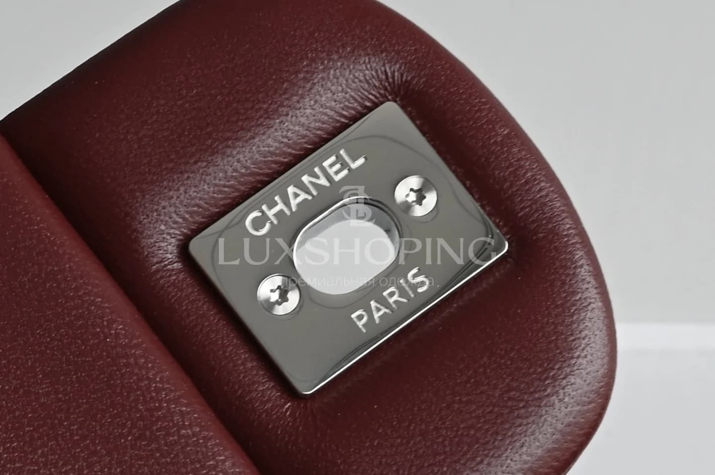 Сумка Chanel 25S Classic Flap среднего размера бордовая 15.5×25.5×6.5 см - фото 9