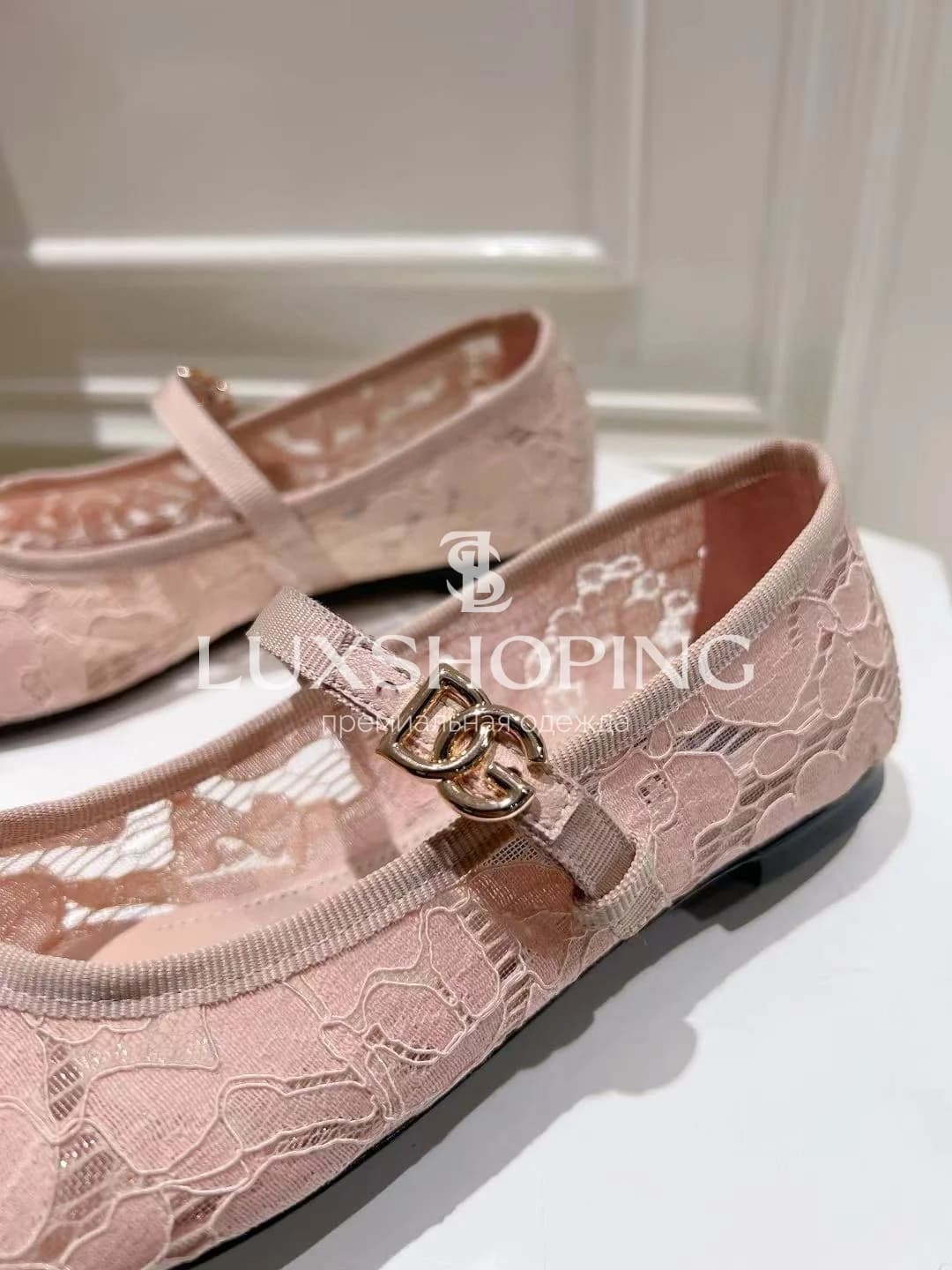 DOLCE &amp; GABBANA кружевные балетки с ремешком - фото 8