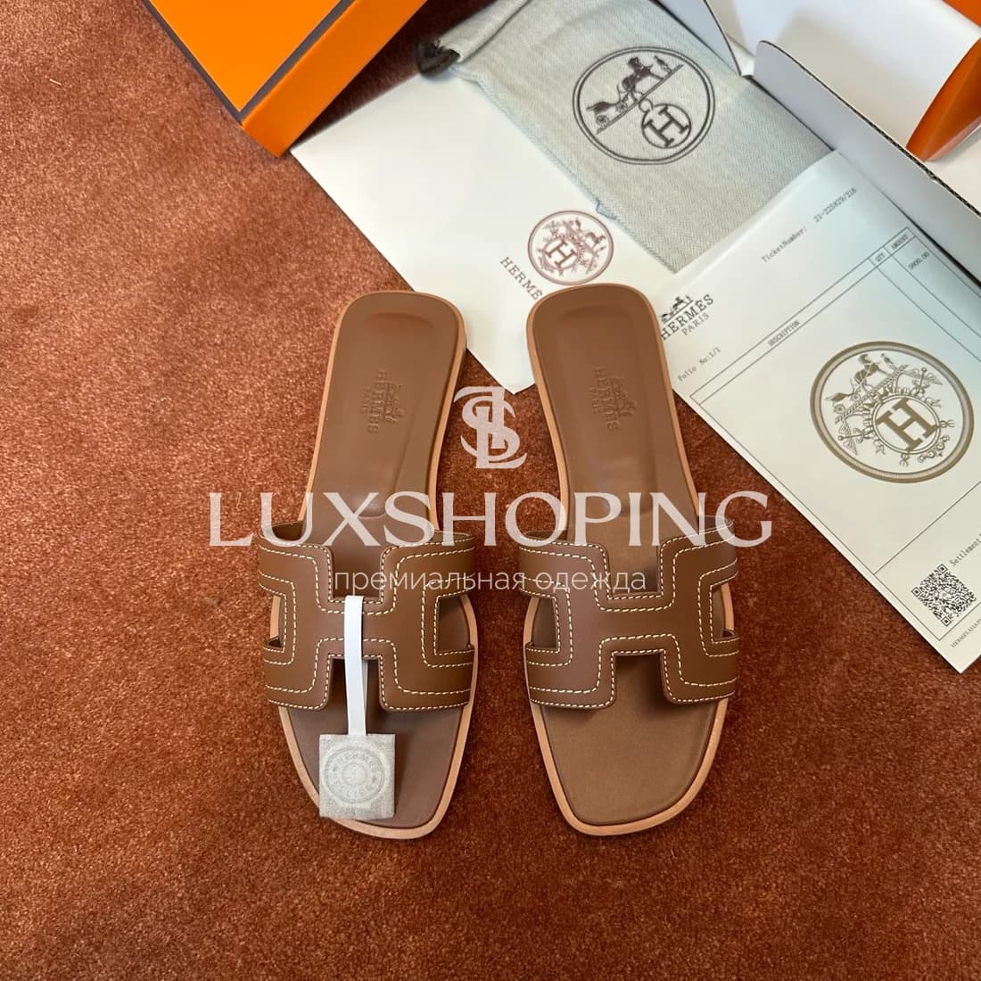 Шлепанцы Hermes Oran art1 - фото 7