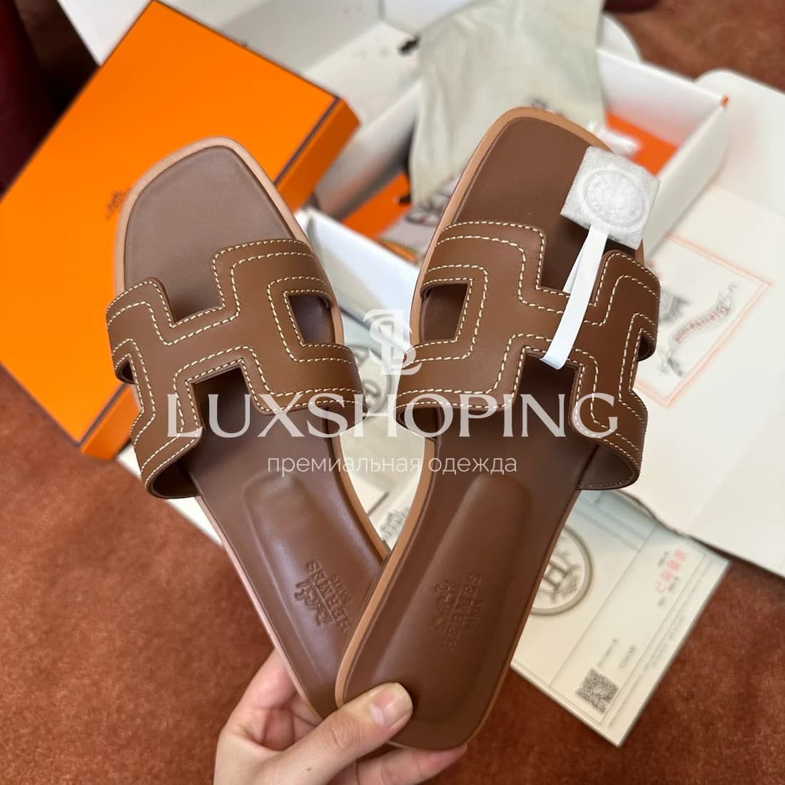 Шлепанцы Hermes Oran art1 - фото 9