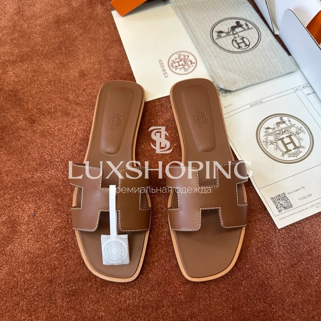 Шлепанцы Hermes Oran art9 - фото 2