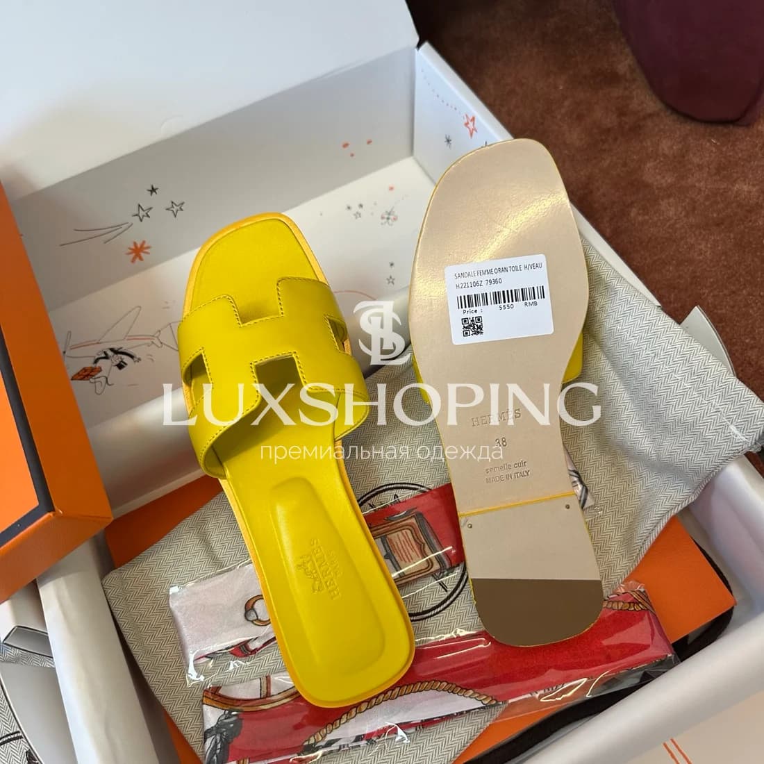 Шлепанцы Hermes Oran art10 - фото 7