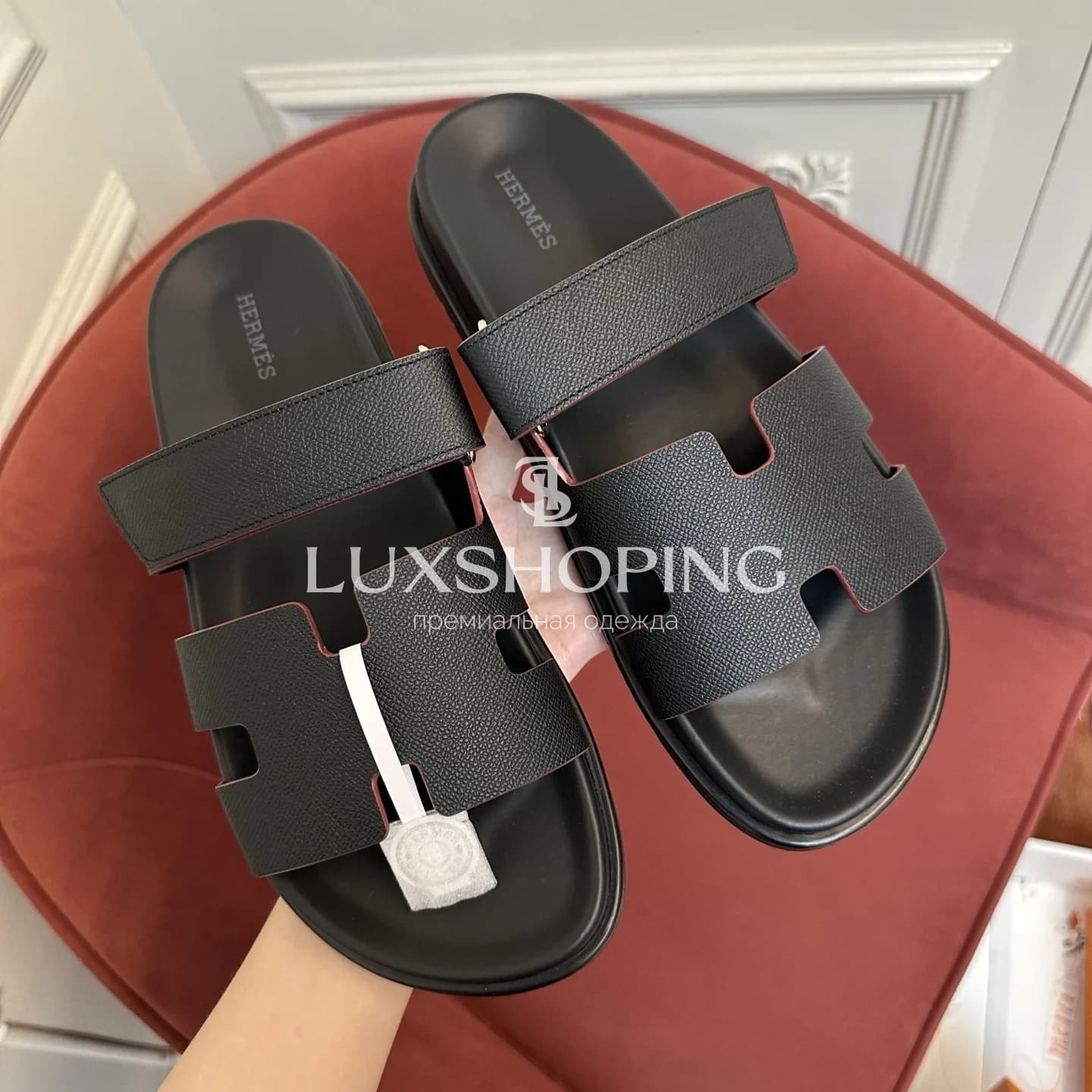 Шлепанцы Hermes Chypre ch1 - фото 3