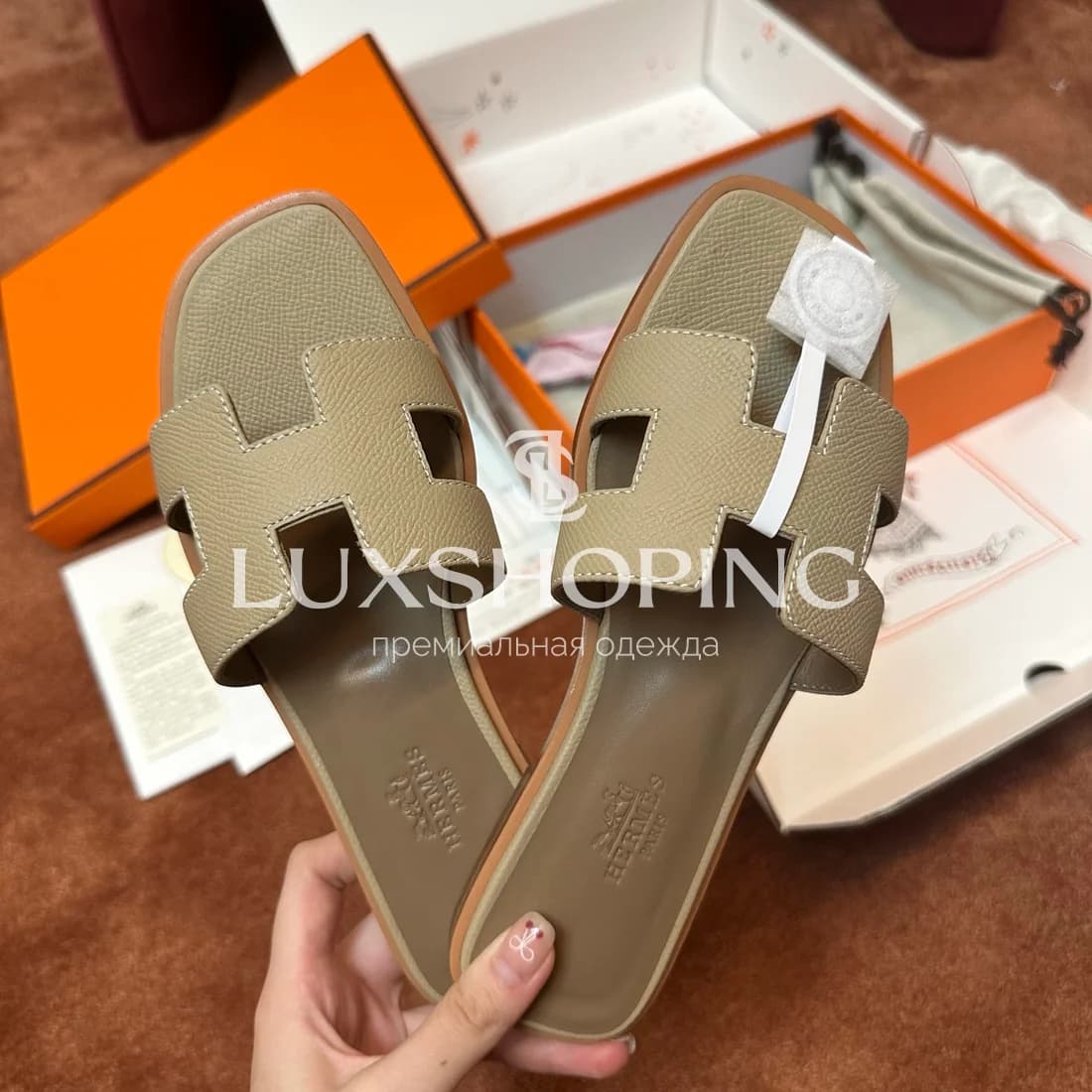 Шлепанцы Hermes Oran art12 - фото 3