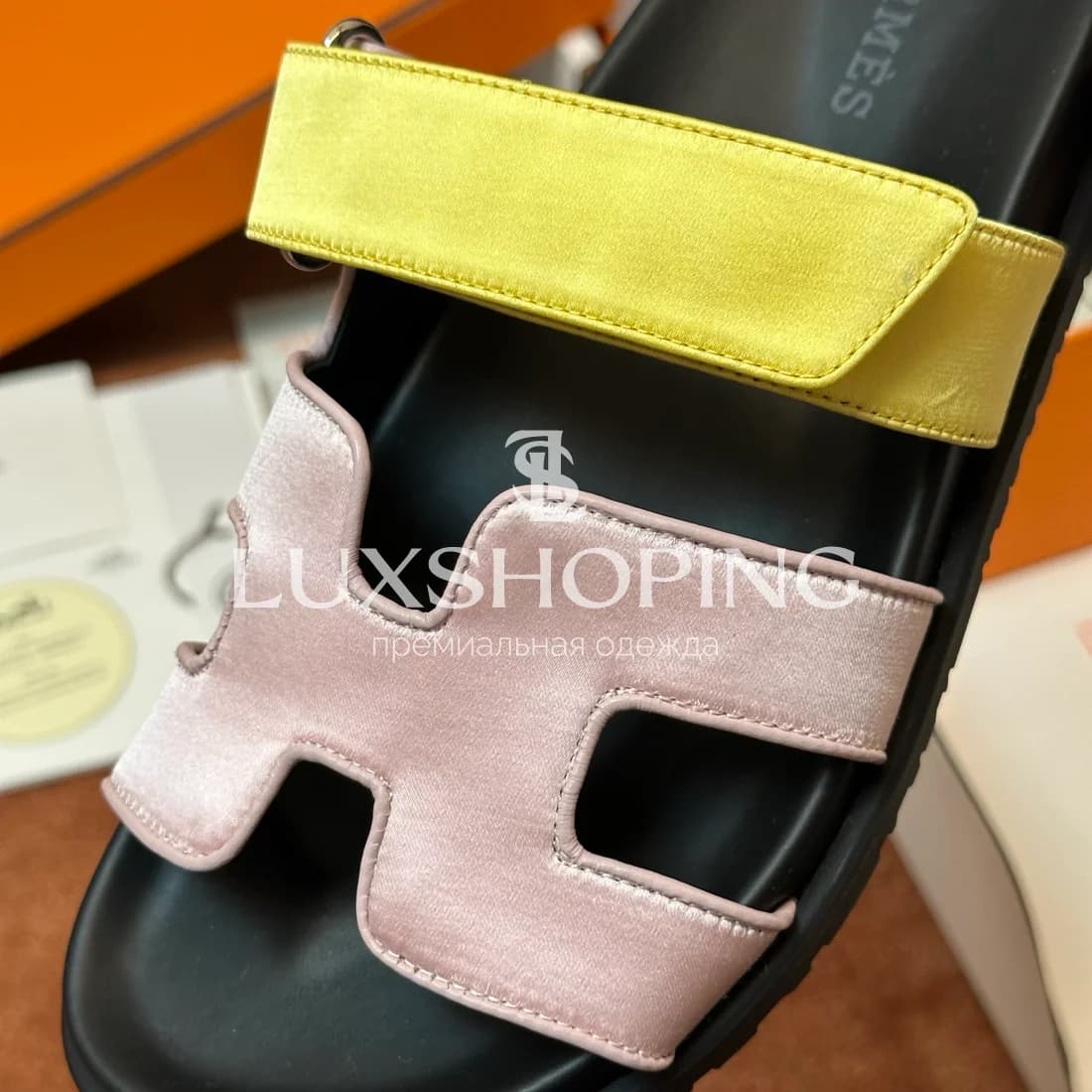 Шлепанцы Hermes Chypre ch3 - фото 5