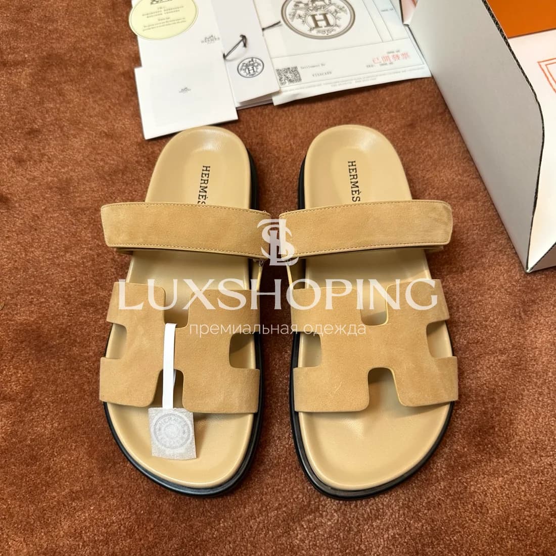 Шлепанцы Hermes Chypre ch4 - фото 2