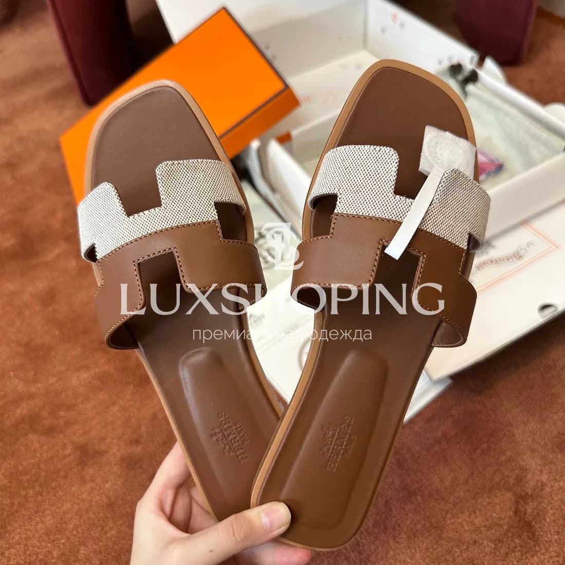 Шлепанцы Hermes Oran art33 - фото 8