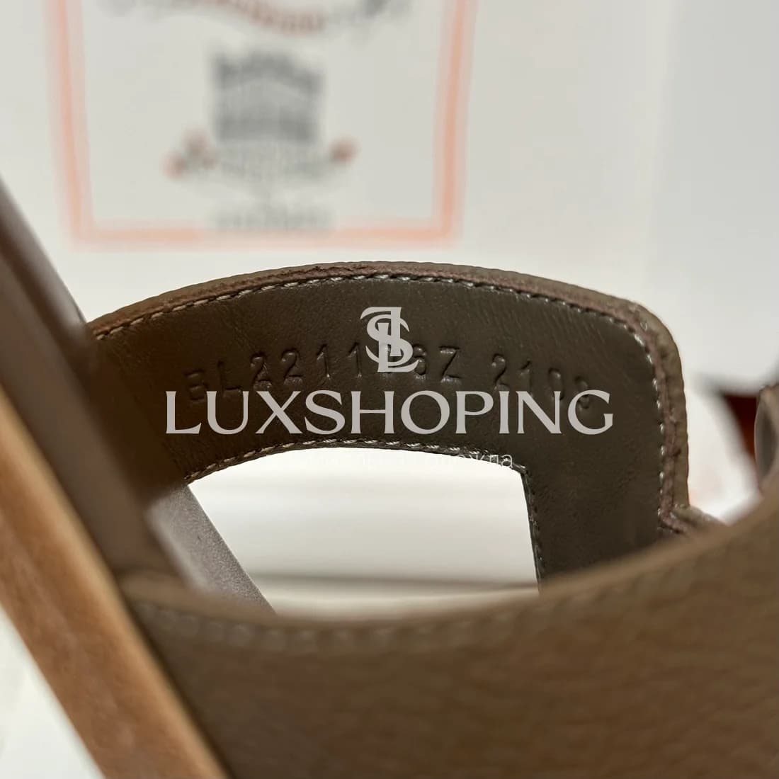 Шлепанцы Hermes Oran зернистые art37 - фото 4