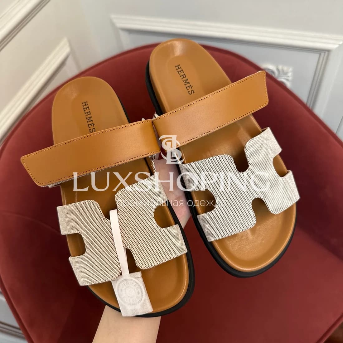 Шлепанцы Hermes Chypre ch5 - фото 9
