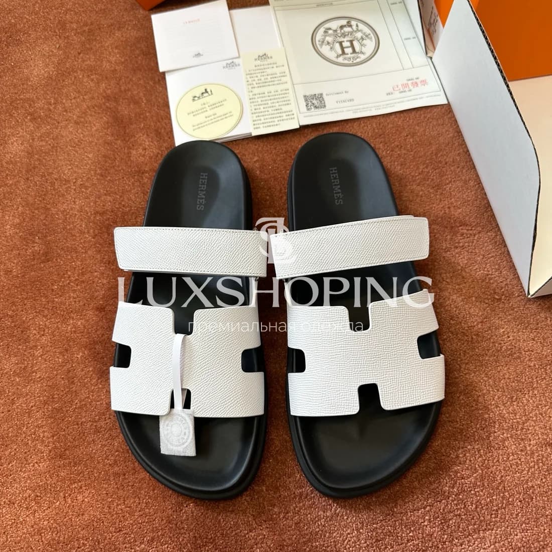 Шлепанцы Hermes Chrype ch8 - фото 2