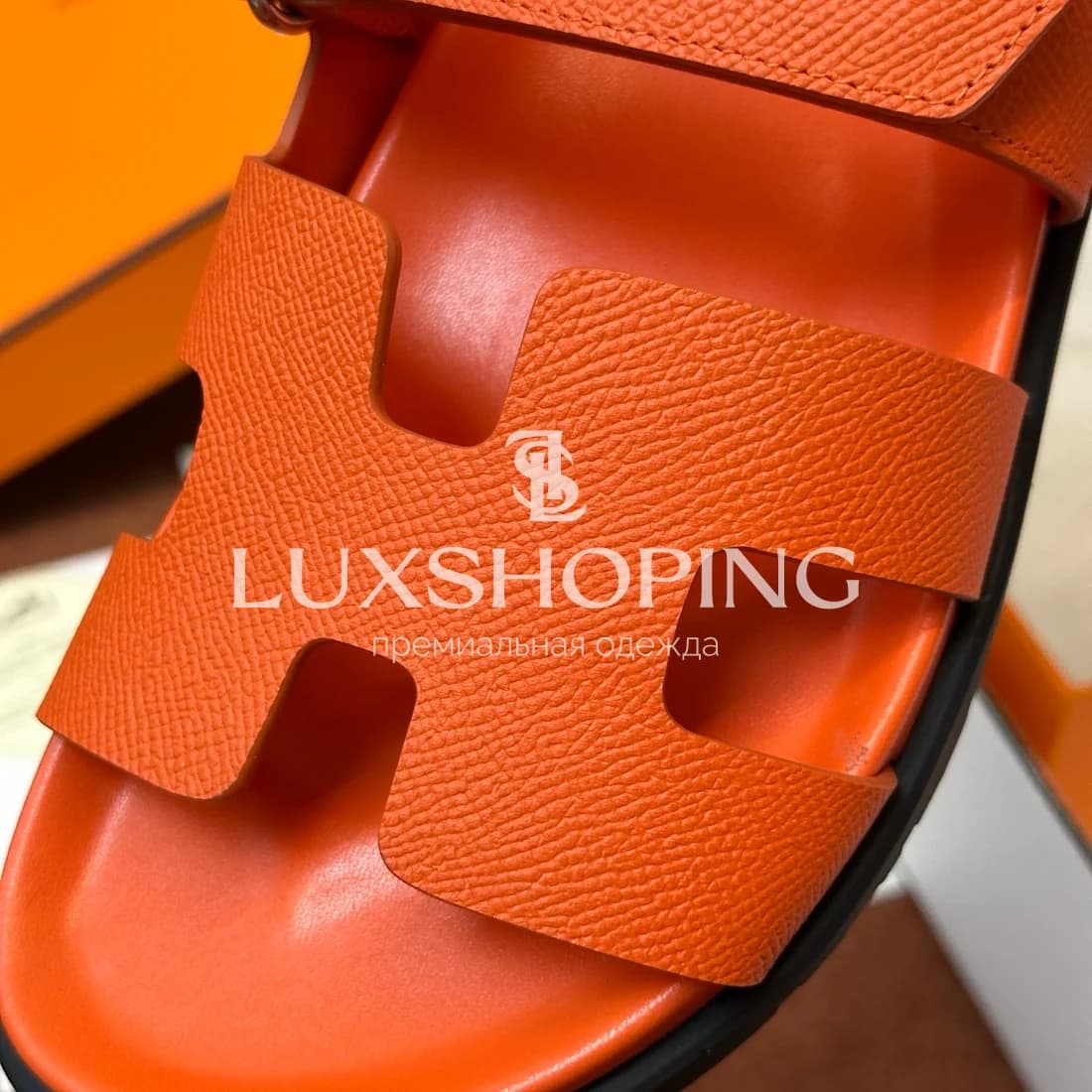 Шлепанцы Hermes Chypre ch9 - фото 2