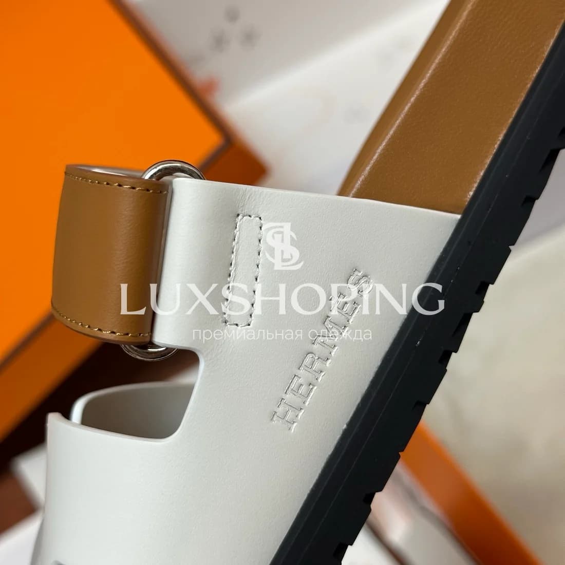 Шлепанцы Hermes Chypre ch10 - фото 5