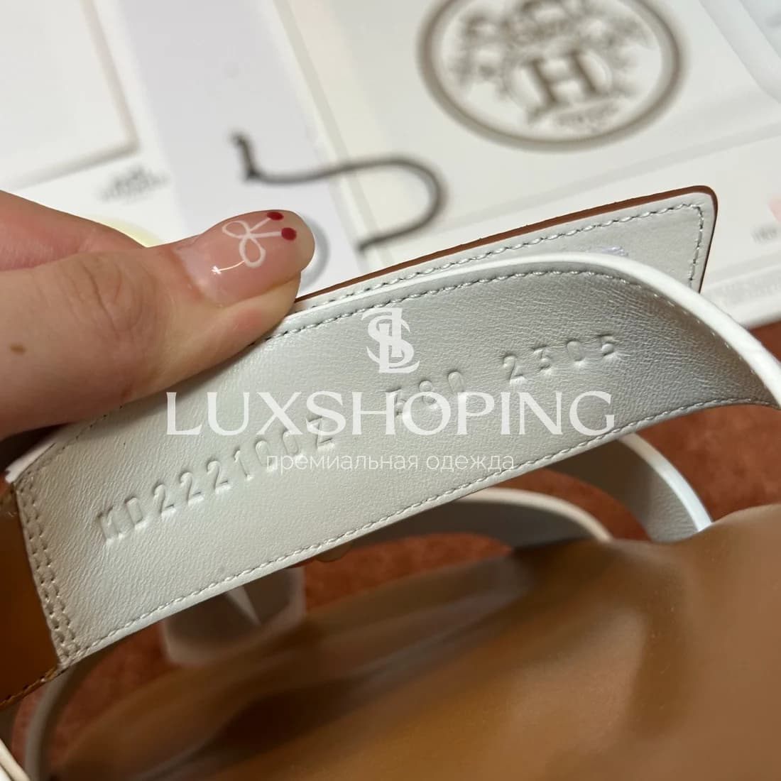 Шлепанцы Hermes Chypre ch10 - фото 6