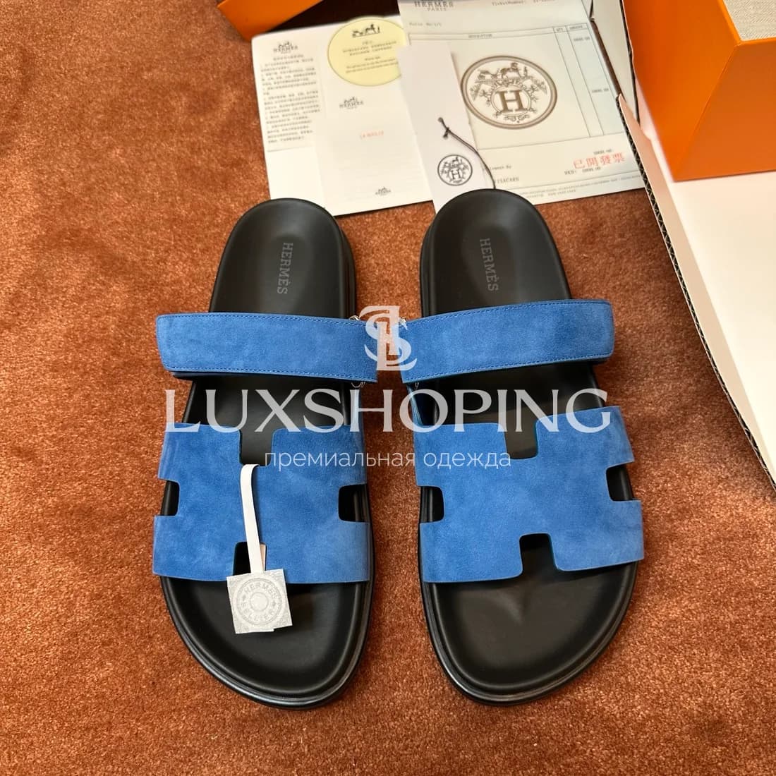 Шлепанцы Hermes Chypre ch13 - фото 2