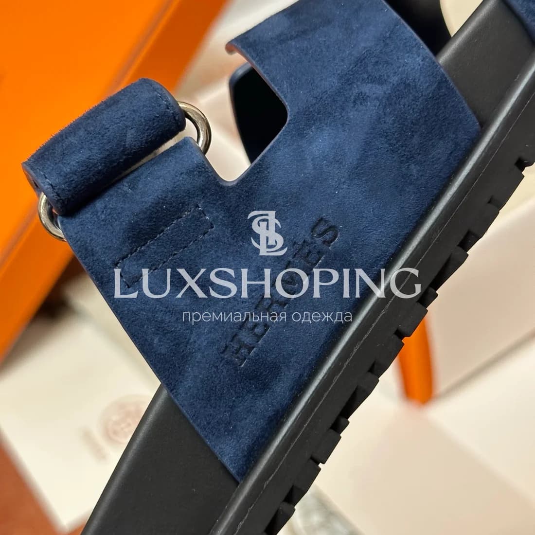 Шлепанцы Hermes Chypre ch14 - фото 5