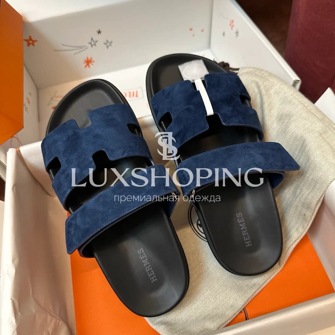 Шлепанцы Hermes Chypre ch14 - фото 8