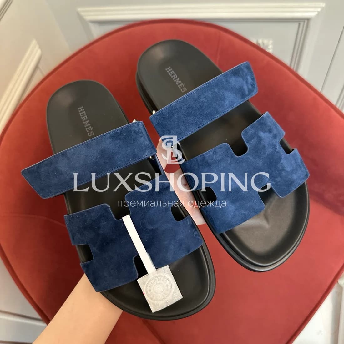 Шлепанцы Hermes Chypre ch14 - фото 9