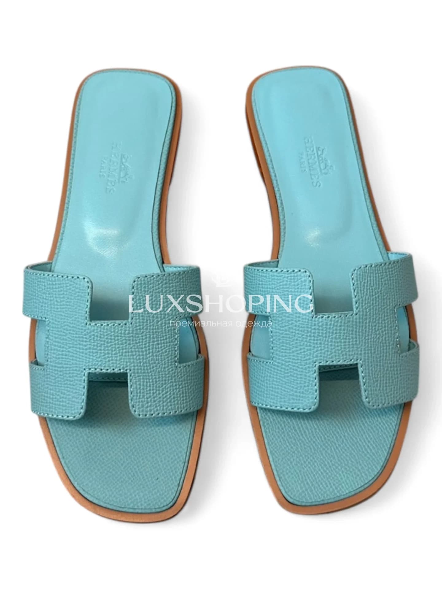 Шлепанцы Hermes Oran зернистые art48