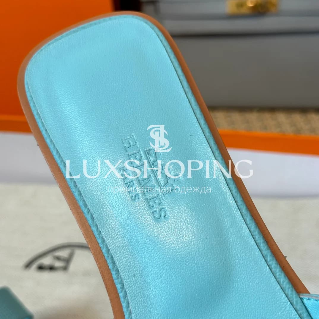 Шлепанцы Hermes Oran зернистые art48 - фото 8