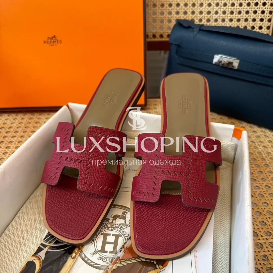 Шлепанцы Hermes Oran ch16 - фото 8
